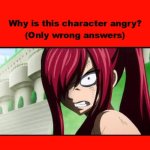 why is erza scarlett angry ? | image tagged in why is ariel angry,fairy tail,fairy tales,anime,erza scarlett,redheads | made w/ Imgflip meme maker