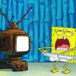 Spongebob reaching into underwear