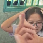 Low quality surprised girl meme