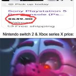 the console wars? nah! we got the price wars | Nintendo switch 2 & Xbox series X price: | image tagged in so you 've come back to fight again coward | made w/ Imgflip meme maker