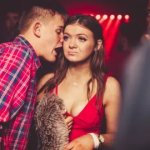 Man talking at woman