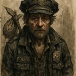 A poor hobo cop