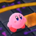 Kirby looking up