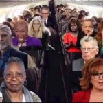 Celebrities on a plane
