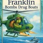 Parody Franklin the turtle storybook cover that has Franklin sho