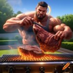 giga chad grilling 1