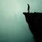 Man on the edge