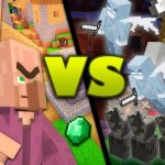 Illagers vs Villagers meme