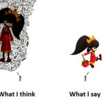 what I think what I say | image tagged in what i think what i say | made w/ Imgflip meme maker