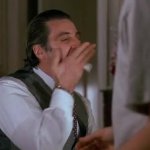 Al Pacino eating paper meme