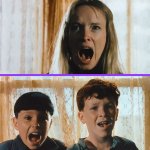 just screaming template meme