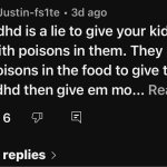 Dumbass thinks ADHD isn’t real