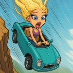 falling off cliff meme