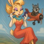 Toon bunny showgirl peril meme