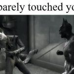 Siblingcore | "I barely touched you" | image tagged in gifs,memes,siblings,relatable | made w/ Imgflip video-to-gif maker