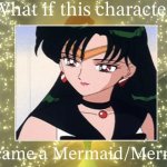 what if sailor pluto became a mermaid ? | image tagged in what if this character became a mermaid/merman,sailor moon,anime,merfolk,pluto,what if | made w/ Imgflip meme maker