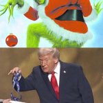 Trump is a Grinch meme