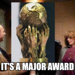 FIFA Participation Trophy | IT'S A MAJOR AWARD | image tagged in major award lamp | made w/ Imgflip meme maker