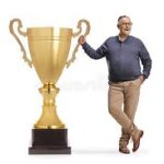 really big trophy guy meme