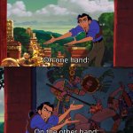 One on hand, on the other hand