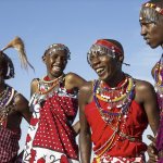 African Tribe Laughing