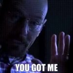 Walter White You got me GIF Template