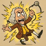 Voltaire being electrocuted