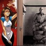 mussolini taking a shit