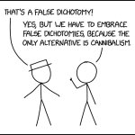 False dichotomy cartoon