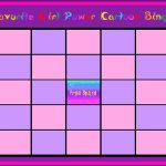 favorite girl power cartoon bingo