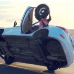 Changing tires on a moving car