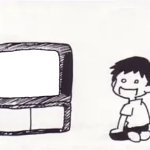 Shinji Watching TV Template