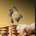 Chess game board rage