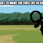 then you have to spam buttons to stay alive | WHEN YOU GET TO MAKE THE FIRST HIT IN SMASH BROS | image tagged in gifs,super smash bros | made w/ Imgflip video-to-gif maker