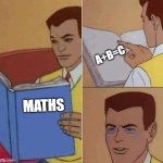 math is hard | A+B=C; MATHS | image tagged in peter parker reading book crying,math | made w/ Imgflip meme maker
