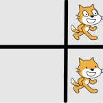 The scratch cat meme