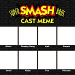 Super Smash Bros. Cast Meme Template