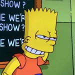 Bart simpson paused