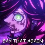 Riyo Stare | SAY THAT AGAIN | image tagged in stare,say that again i dare you,challenge,domination | made w/ Imgflip meme maker