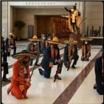 Democrats in sombreros bowing