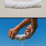wet cloth