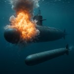 Realistic ,Torpedo that Hits a submarine, there are more than on