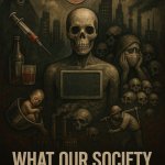 Idyllic nature scene with rainbow