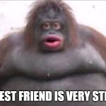 Uh oh stinky | MY BEST FRIEND IS VERY STINKY! | image tagged in uh oh stinky | made w/ Imgflip meme maker