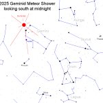 Geminid Meteor Shower 2025 Sky Map