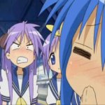 Kagami Hiiragi growling template