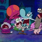 Chowder, Mung Daal, Schnitzel, and Truffles afraid of The Grinch