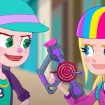 Polly Pocket and Lila Draper the Super Pollyanna Sisters.