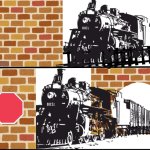 Train going through walls