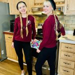 Twins Girls in Kitchen